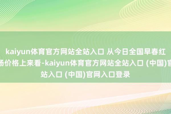 kaiyun体育官方网站全站入口 从今日全国早春红玉瓜批发市场价格上来看-kaiyun体育官方网站全站入口 (中国)官网入口登录