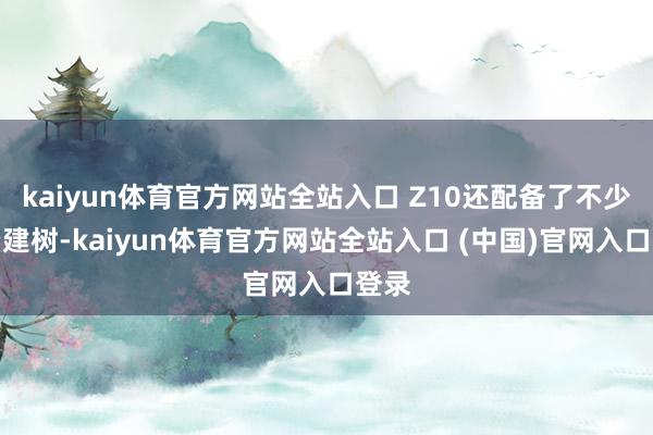 kaiyun体育官方网站全站入口 Z10还配备了不少高端建树-kaiyun体育官方网站全站入口 (中国)官网入口登录